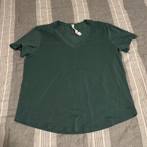 Lululemon love v neck tee tidewater teal size 10